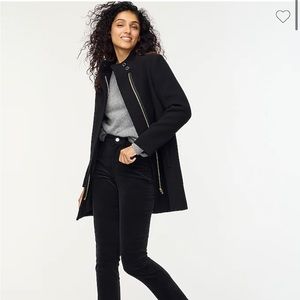 J.Crew Button Neck City Coat NWOT